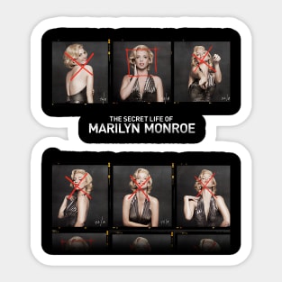 the secret life of marilyn monroe Sticker